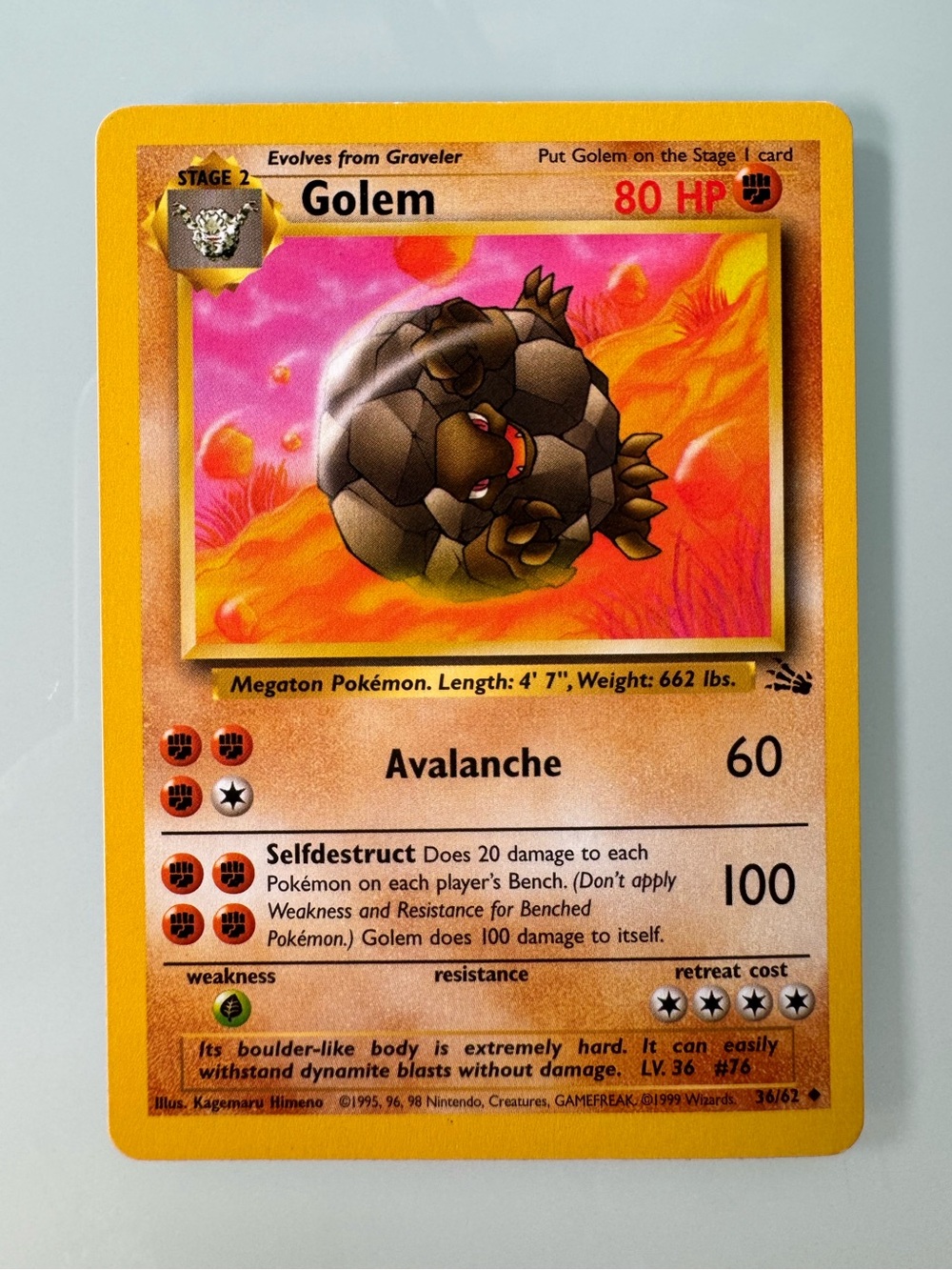 Golem Pokemon Card